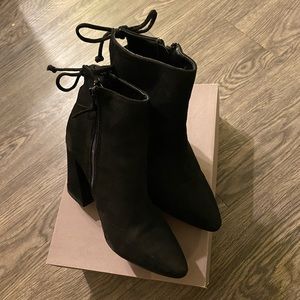 Black boot heel